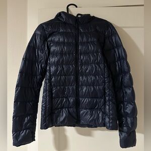 Uniqlo Ultra Light Down Jacket Women Small Navy